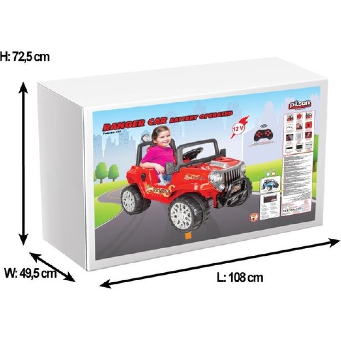 Pilsan 05-107 Ranger Uzaktan Kumandalı Mavi 12 V Akülü Araba
