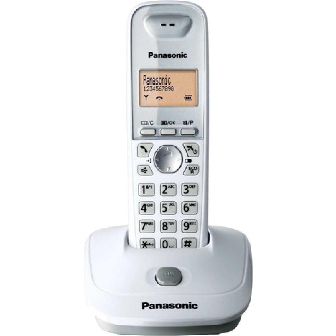 Panasonic KX-TG2511 Beyaz Telsiz Dect Telefon Handsfree 50 Rehber