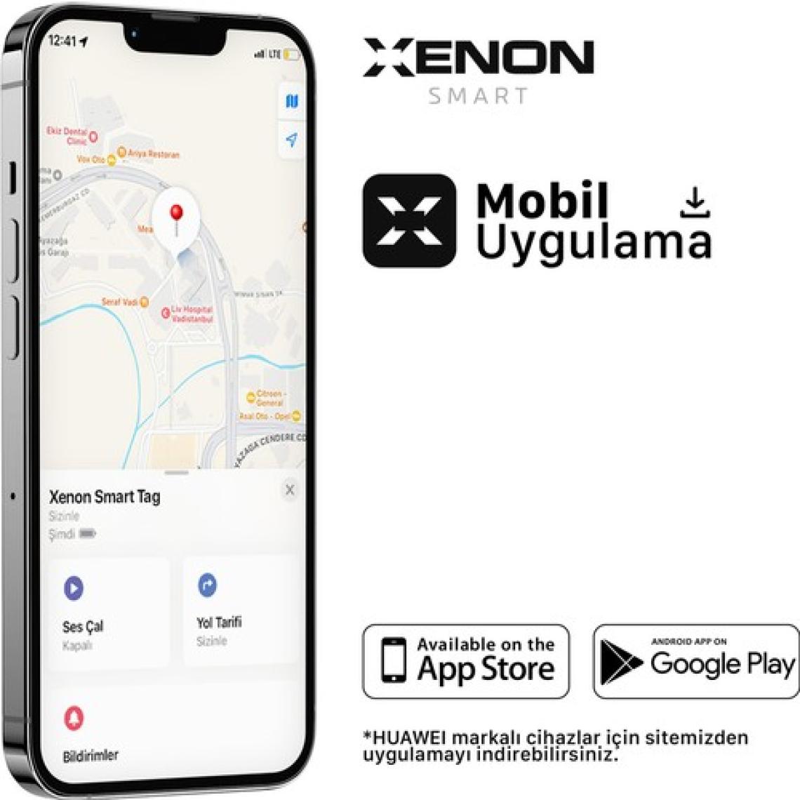 Xenon Smart Air Tag Akıllı Bluetooth Takip Cihazı Anahtar Çanta Bavul ve Evcil Hayvan için Kayıp Eşya Bulucu IOS Uyumlu X6605