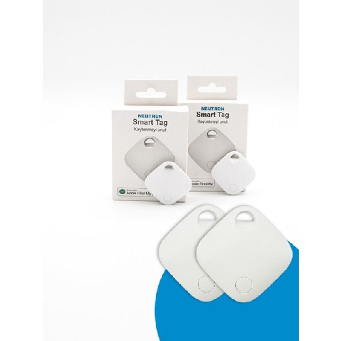 Neutron Smart Tag Akıllı Takip Cihazı iPhone Bul Uyumlu, Apple Lisanslı - Ikili Paket