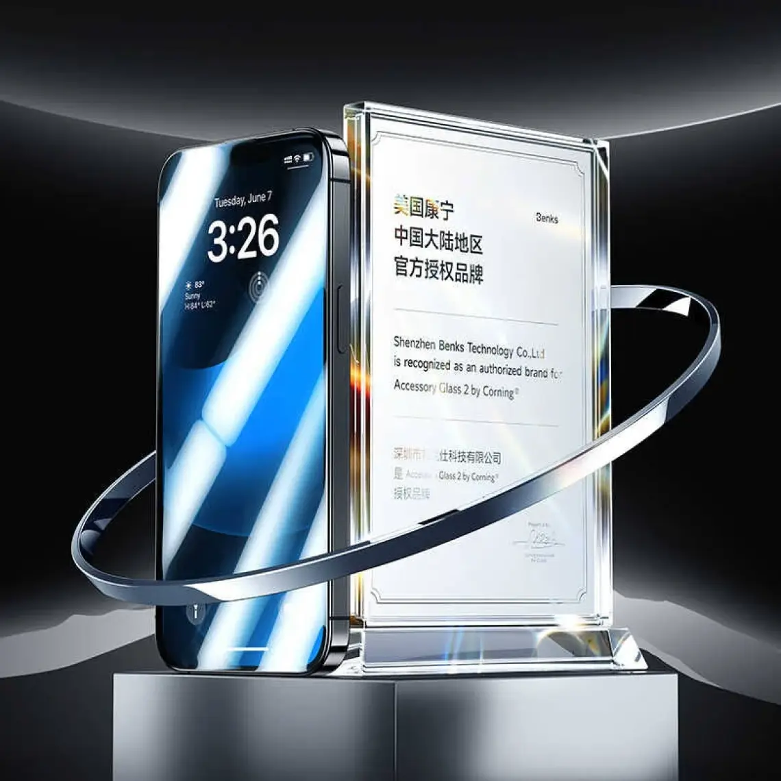 Benks Apple iPhone 14 Pro Max Benks Warrior Sapphire Coating Luxury Cam Ekran Koruyucu