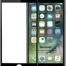 Microsonic Apple iPhone Se 2020 Tam Kaplayan Temperli Cam Ekran Koruyucu Siyah