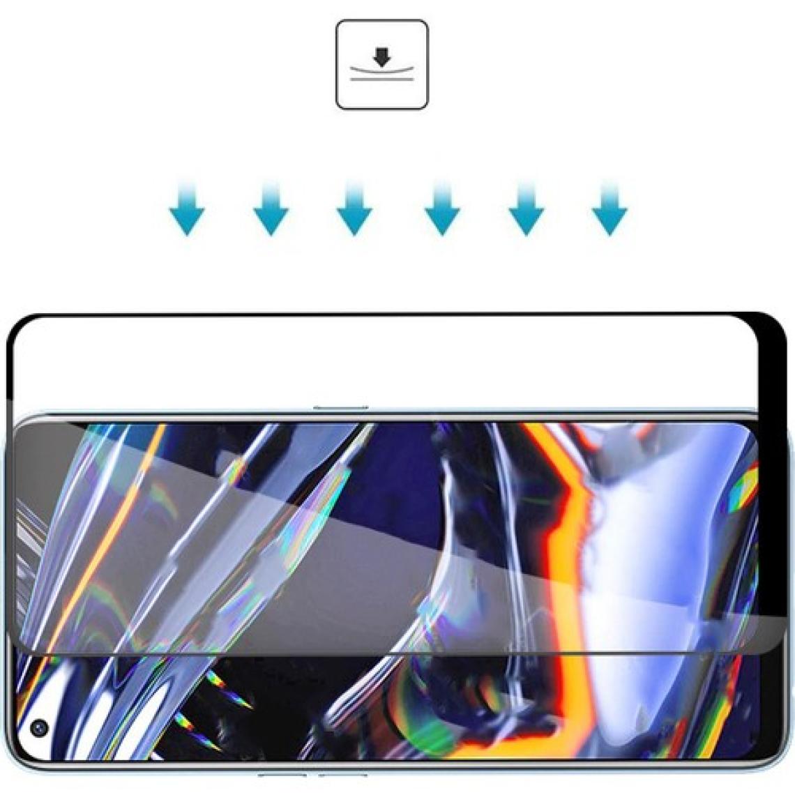 Kny One Plus Nord 10 Için Kavisli Full Yapışan 5d Cam Ekran Koruyucu Siyah