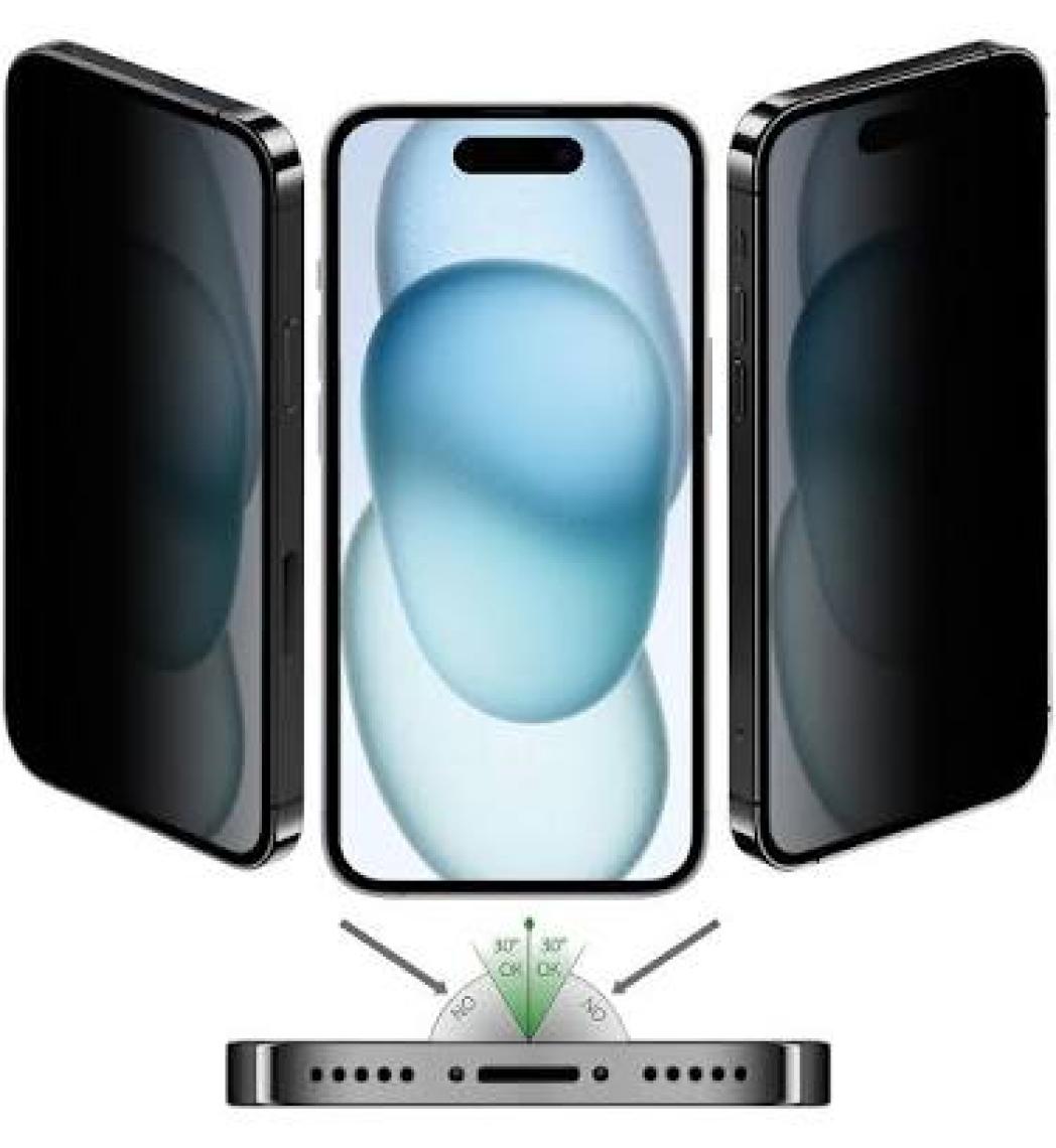 Buff iPhone 15 5d Privacy Easyfit Screen Protector