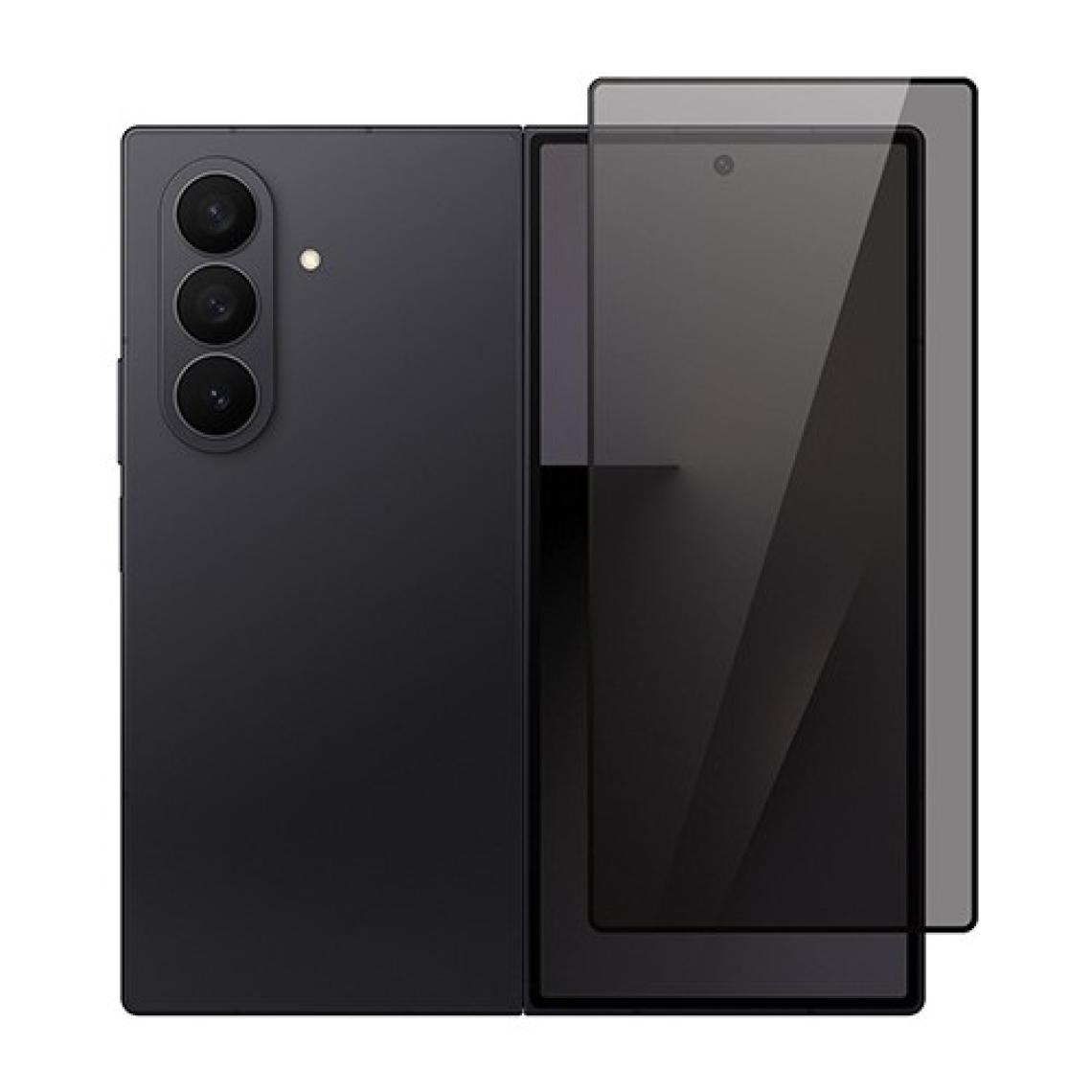 Vendas Samsung Galaxy Z Fold 7 Uyumlu Anti Static Privacy 5D Temperli Hayalet Cam Ekran Koruyucu