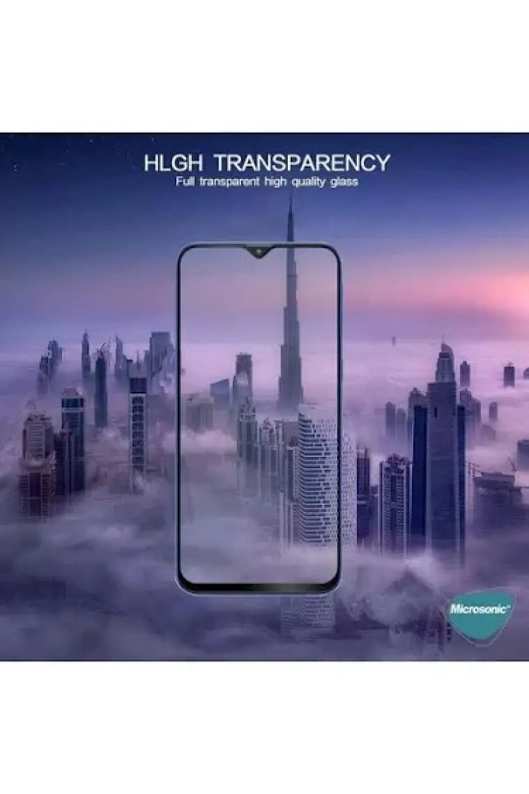 Microsonic Samsung Galaxy A14 Tam Kaplayan Temperli Cam Ekran Koruyucu Siyah
