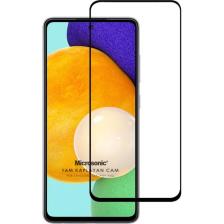 Microsonic Samsung Galaxy A52 Tam Kaplayan Temperli Cam Ekran Koruyucu Siyah