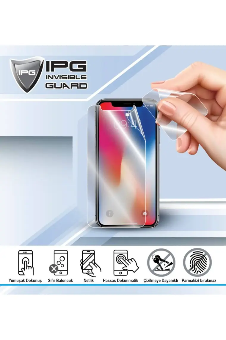 Ipg Samsung Galaxy Z Flip3 Görünmez Ekran Koruyucu (Ön ve Iç Ekran)