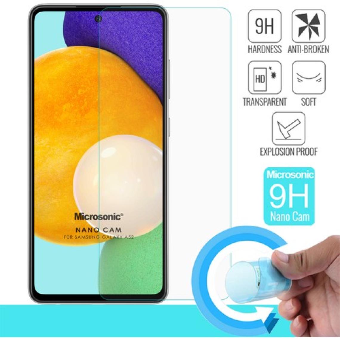 Microsonic Samsung Galaxy A52 Nano Glass Cam Ekran Koruyucu