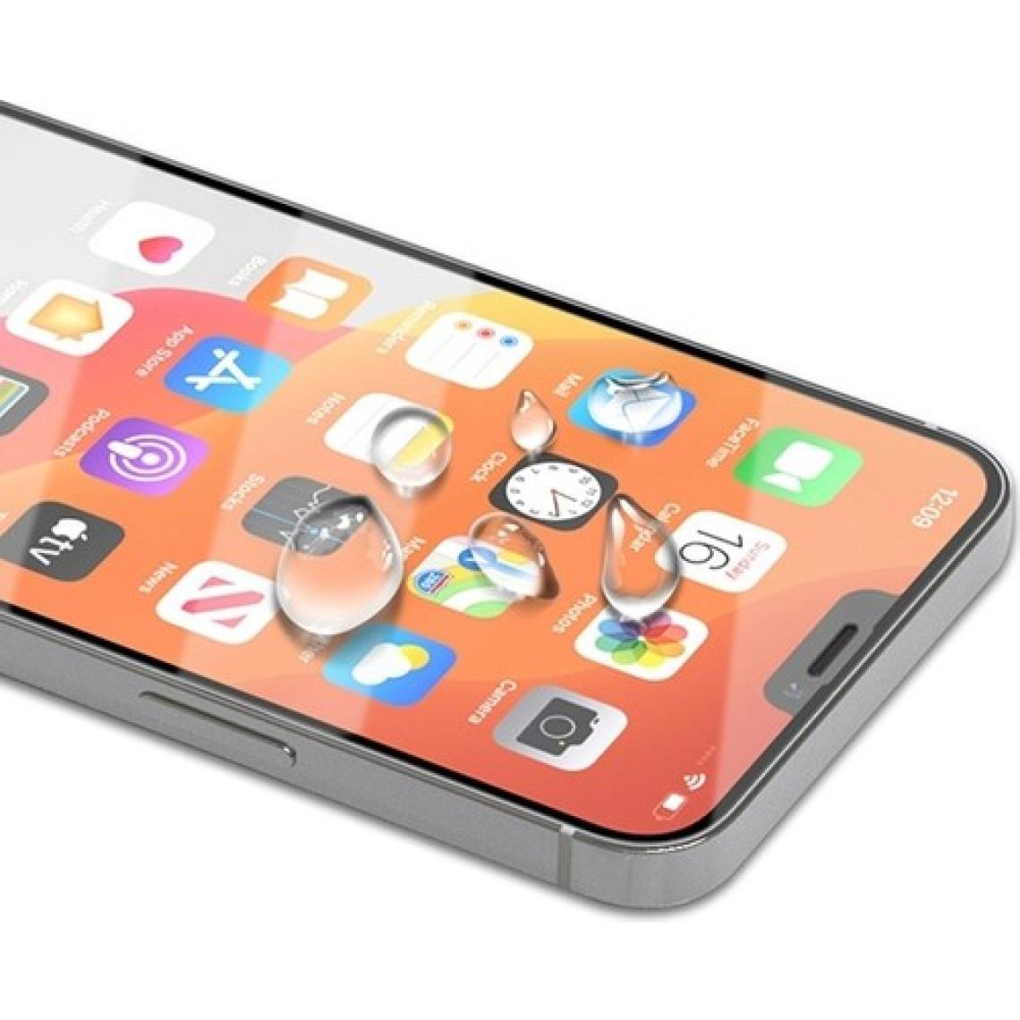 Ally Apple iPhone 12- 12 Pro 6.1 Full Glue Tempered Cam Ekran Koruyucu Full Kaplama AL-33183 Siyah
