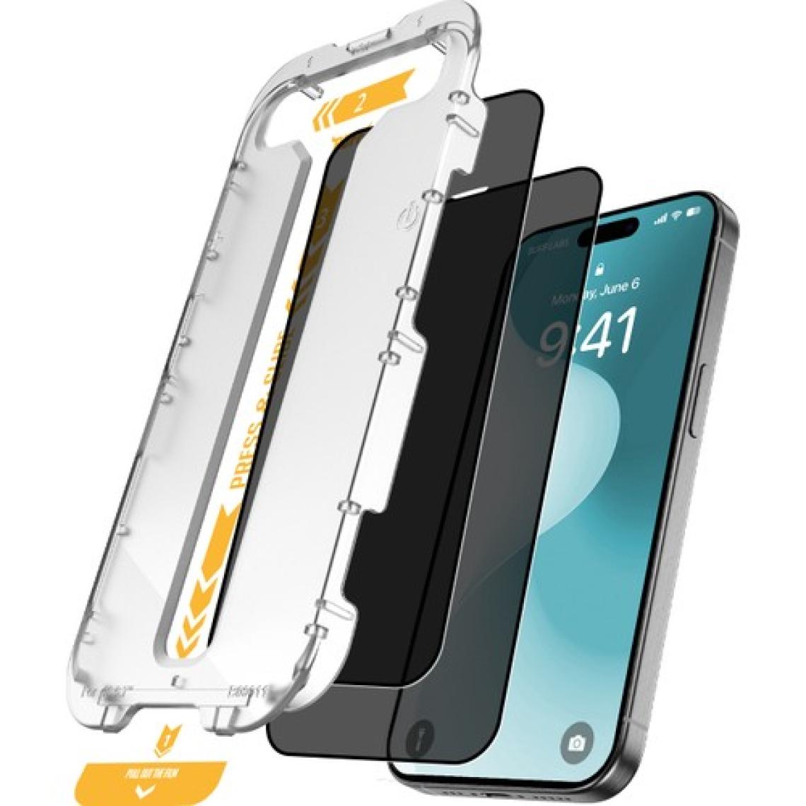 Buff Apple iPhone 16 5d Privacy Easyfit 2 Adet Ekran Koruyucu