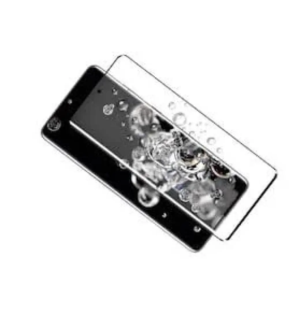 Wowacs Samsung Galaxy S21 Ultra ile Uyumlu Şeffaf Esnek Kavisli Ekranı Tam Kaplayan Pet Ekran Koruyucu