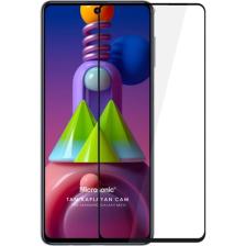 Microsonic Samsung Galaxy M31S Tam Kaplayan Temperli Cam Ekran Koruyucu Siyah
