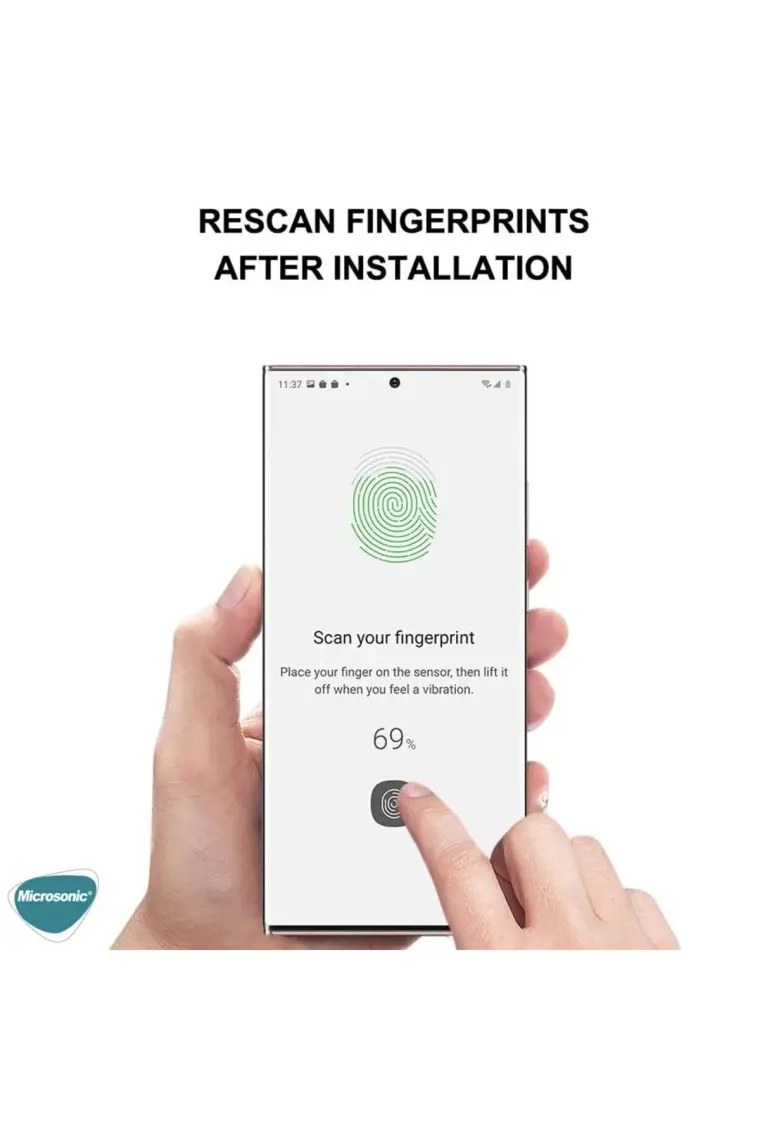 Microsonic Samsung Galaxy Note 20 Ultra Tam Kaplayan Temperli Cam Ekran Koruyucu Siyah