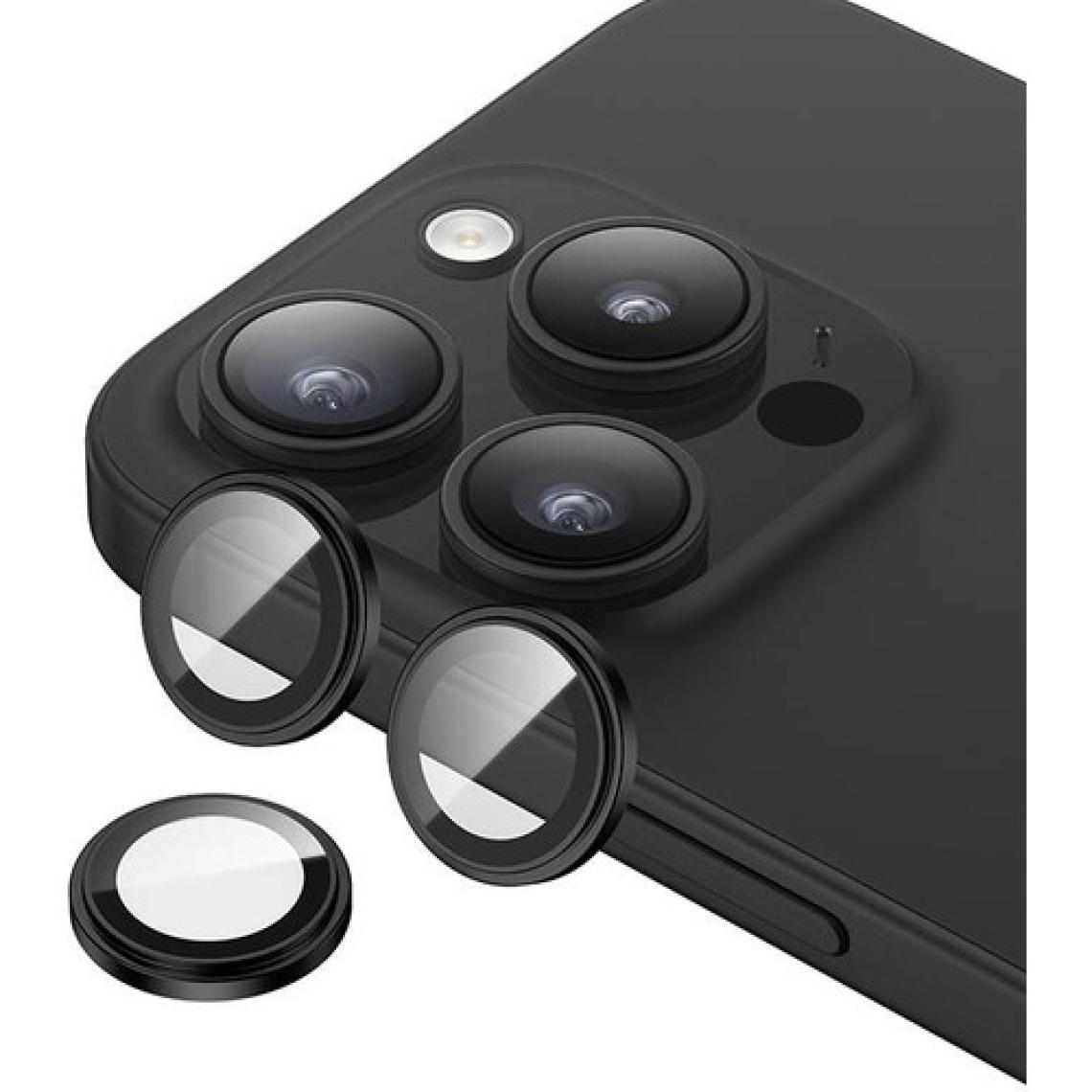 Benks iPhone 15 Pro ​max Uyumlu Benks King Kong Corning Kamera Lens Koruyucu Siyah