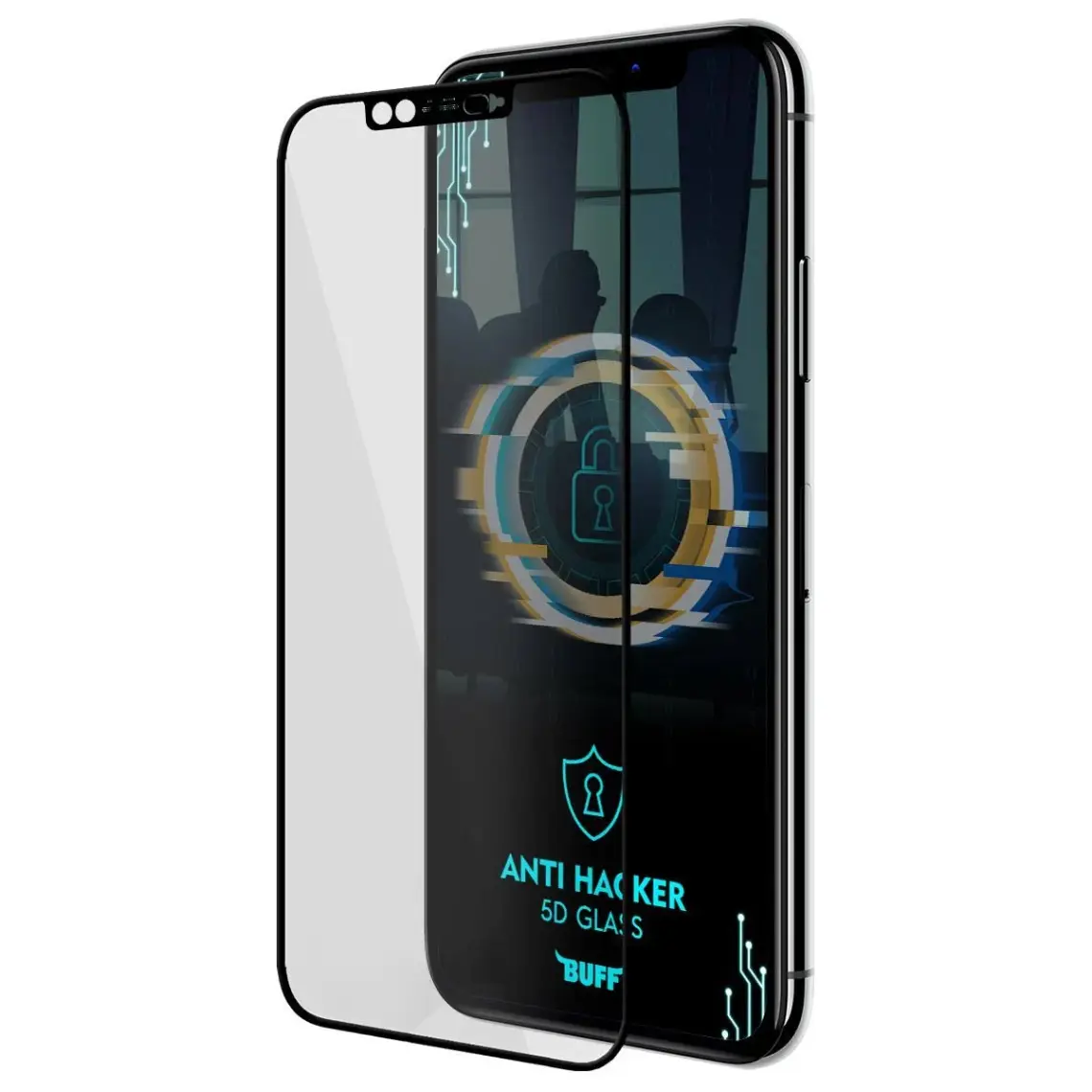 Buff iPhone 11 Pro 5d Glass Anti Hacker Ekran Koruyucu