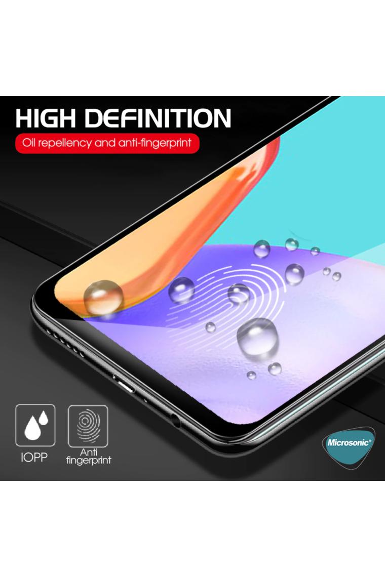 Microsonic Samsung Galaxy S24 Plus Tam Kaplayan Temperli Cam Ekran Koruyucu Siyah