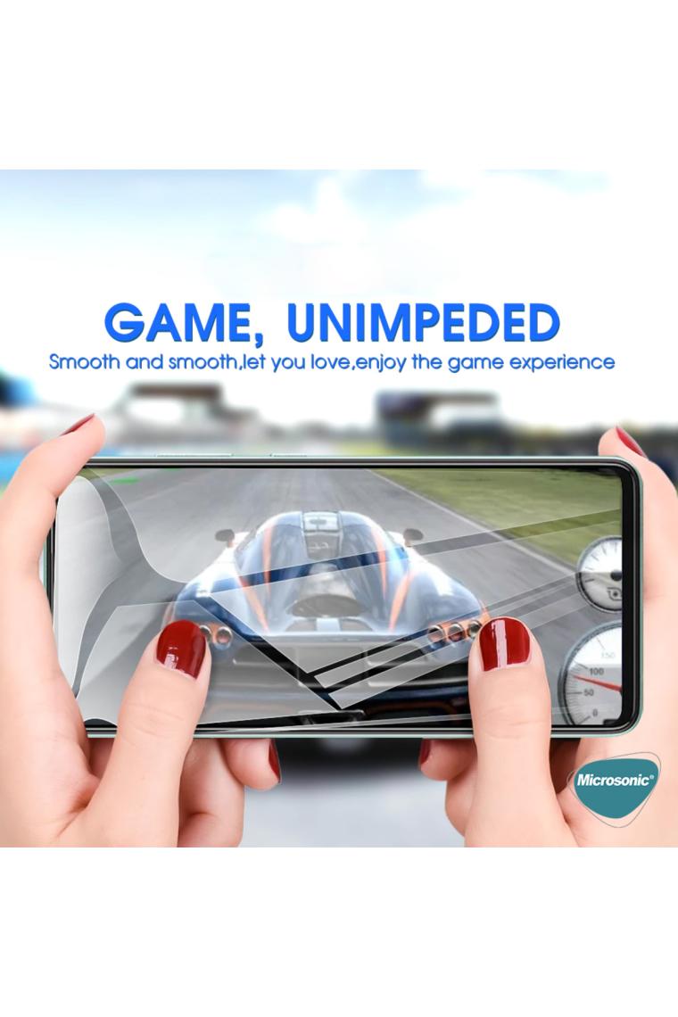 Microsonic Samsung Galaxy S24 Plus Tam Kaplayan Temperli Cam Ekran Koruyucu Siyah