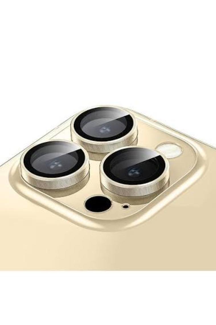 Buff iPhone 14 Pro Max / 14 Pro Kamera Metal Lens Koruyucu Gold