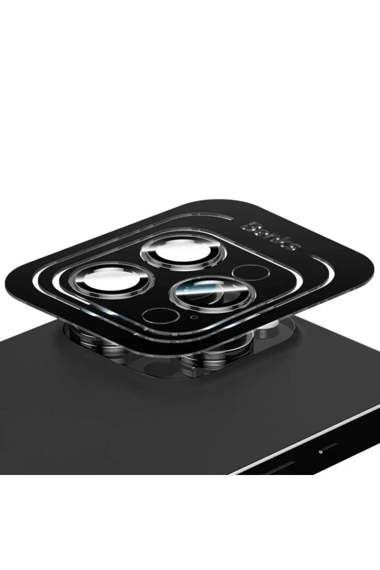 Benks iPhone 15 Pro ​max Uyumlu Benks King Kong Corning Kamera Lens Koruyucu Gümüş