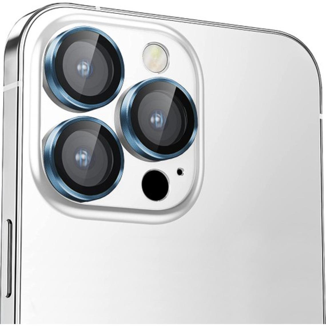 Buff iPhone 14 Pro Max / 14 Pro Kamera Metal Lens Koruyucu Navy Blue