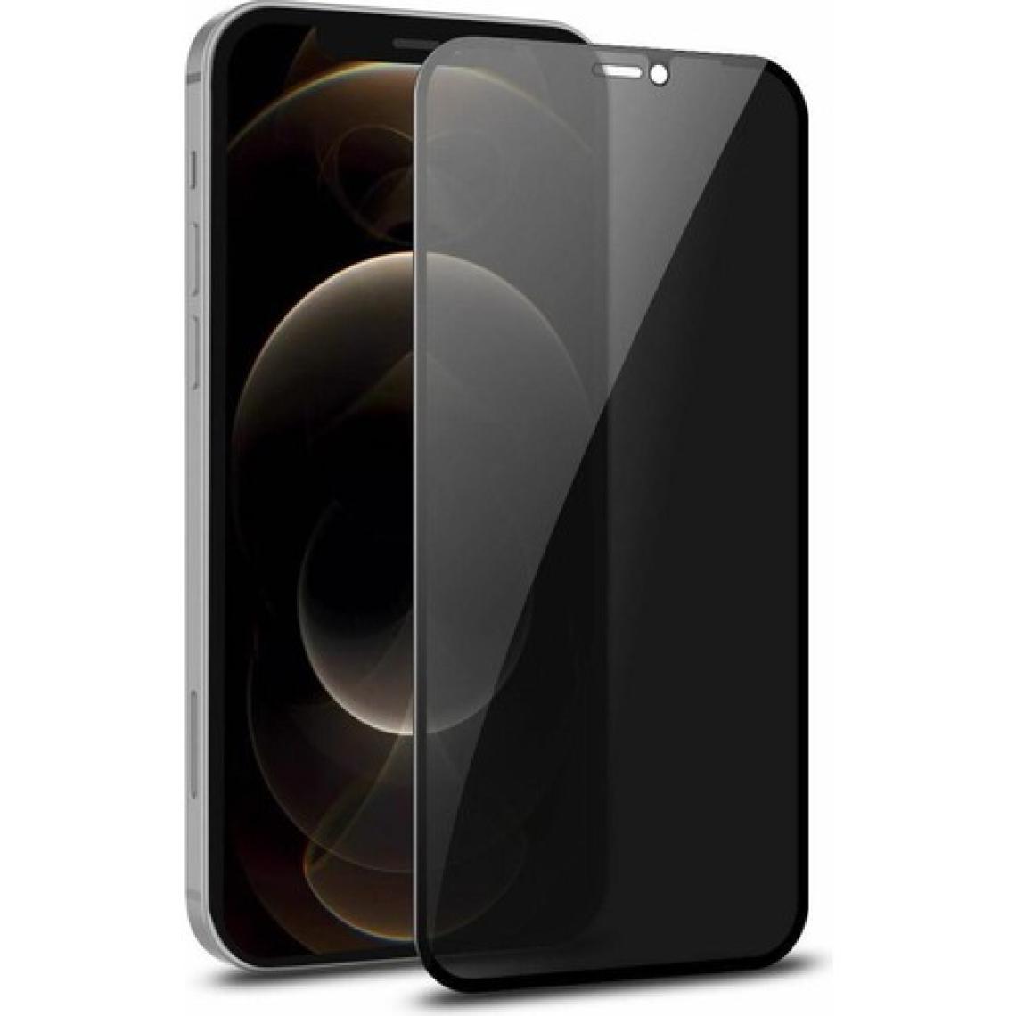 Vendas iPhone 12 Mini Uyumlu Hardness Gizleyen Privacy Hayalet Temperli Cam Ekran Koruyucu