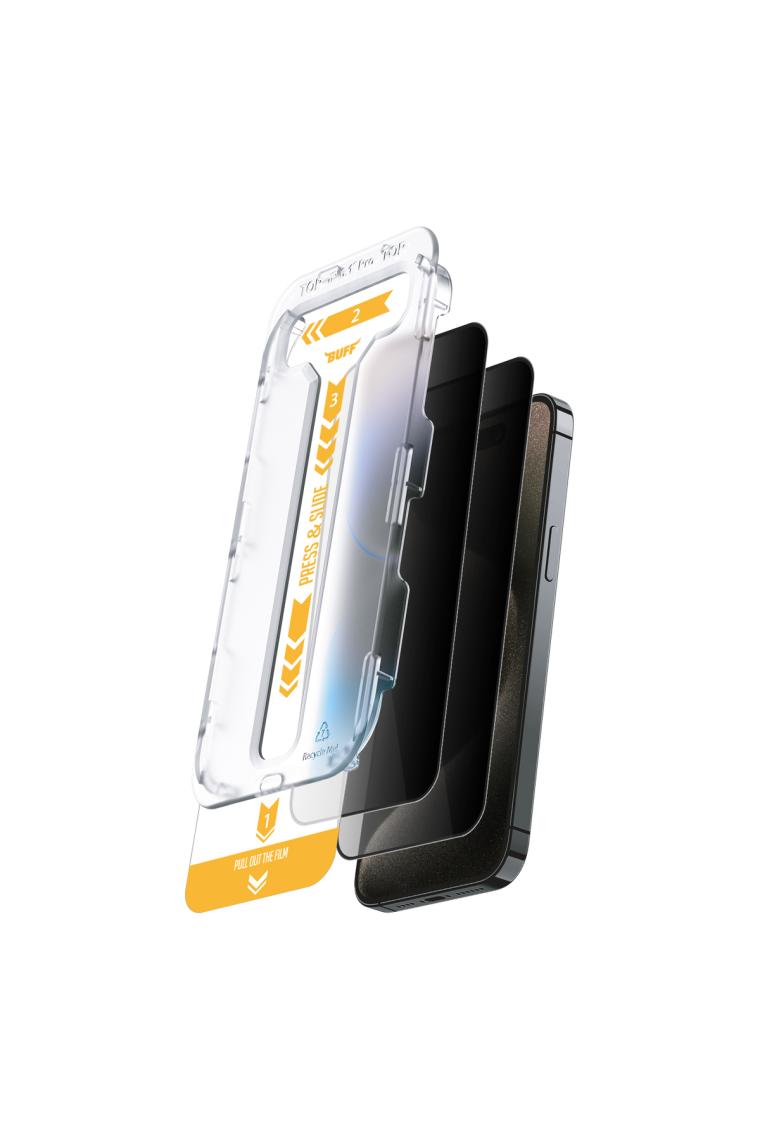 Buff iPhone 15 Pro Max 5d Privacy Easyfit Ekran Koruyucu