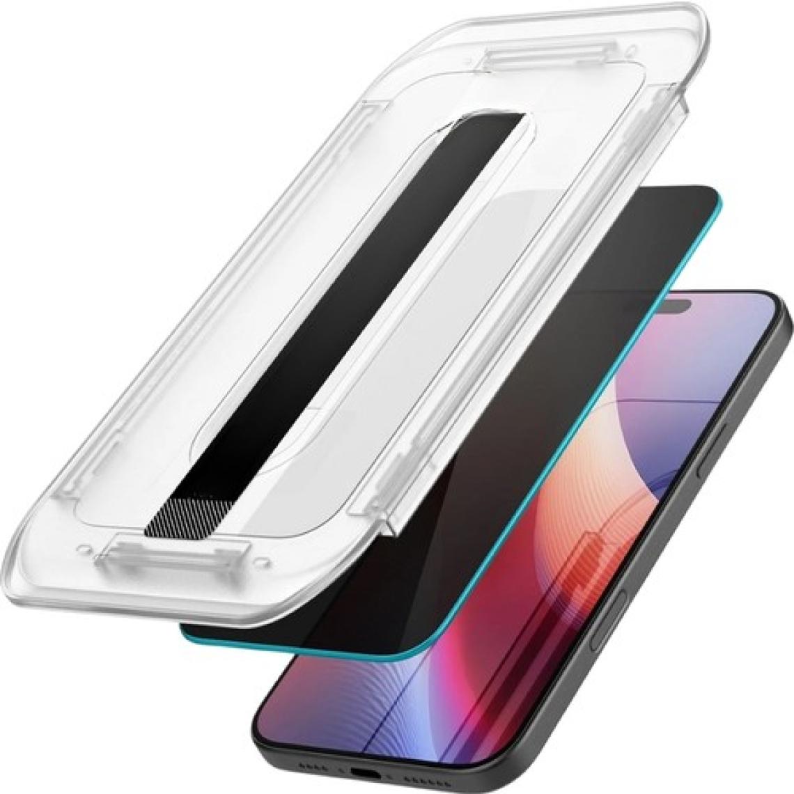 Shaza Airglass Privacy Apple iPhone 16 Pro Max Ile Uyumlu Uygulama Aparatlı Hayalet Cam Ekran Koruyucu 2 Adet