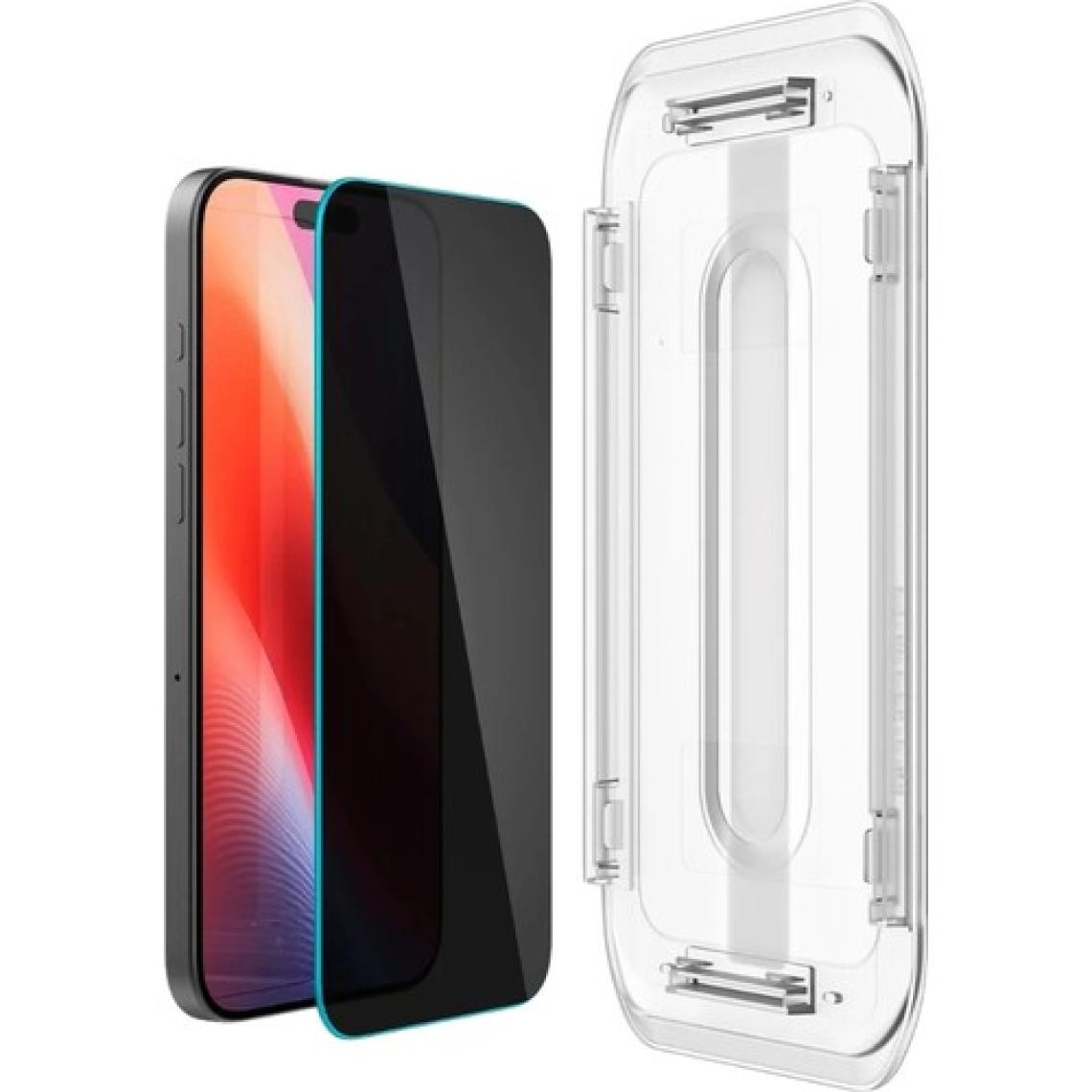 Shaza Airglass Privacy Apple iPhone 16 Pro Max Ile Uyumlu Uygulama Aparatlı Hayalet Cam Ekran Koruyucu 2 Adet