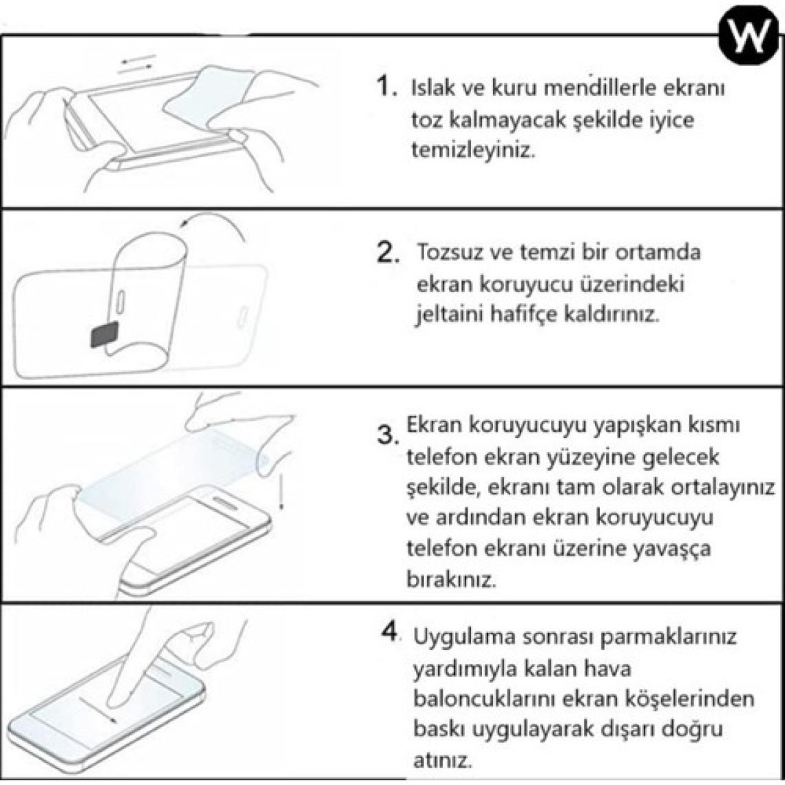 Wowacs Samsung Galaxy A51 Uyumlu Kamera Lens Koruyucu Tam Kaplayan Kavisli Kamera Lens Koruyucu