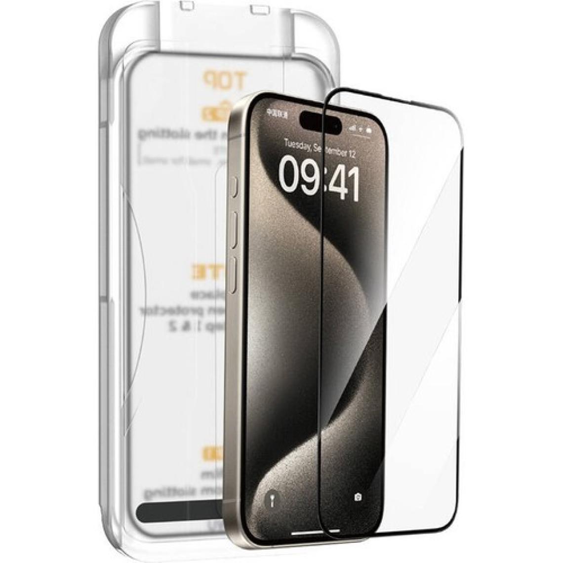 Wiwu Apple iPhone 16 Pro Max SQ-008 Oleofobik Easy Install Temperli Cam Ekran Koruyucu Uygulama Aparatlı