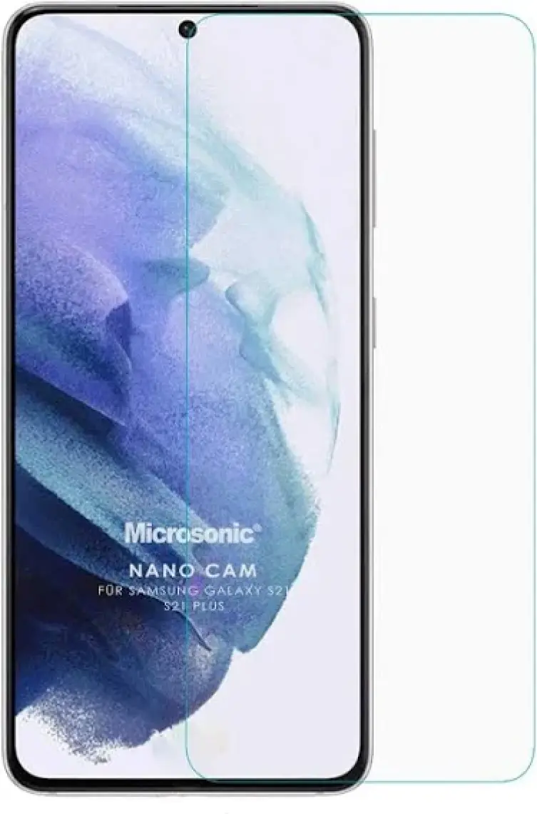 Microsonic Samsung Galaxy S21 Nano Glass Cam Ekran Koruyucu Şeffaf