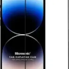 Microsonic Apple iPhone 14 Pro Tam Kaplayan Temperli Cam Ekran Koruyucu Siyah