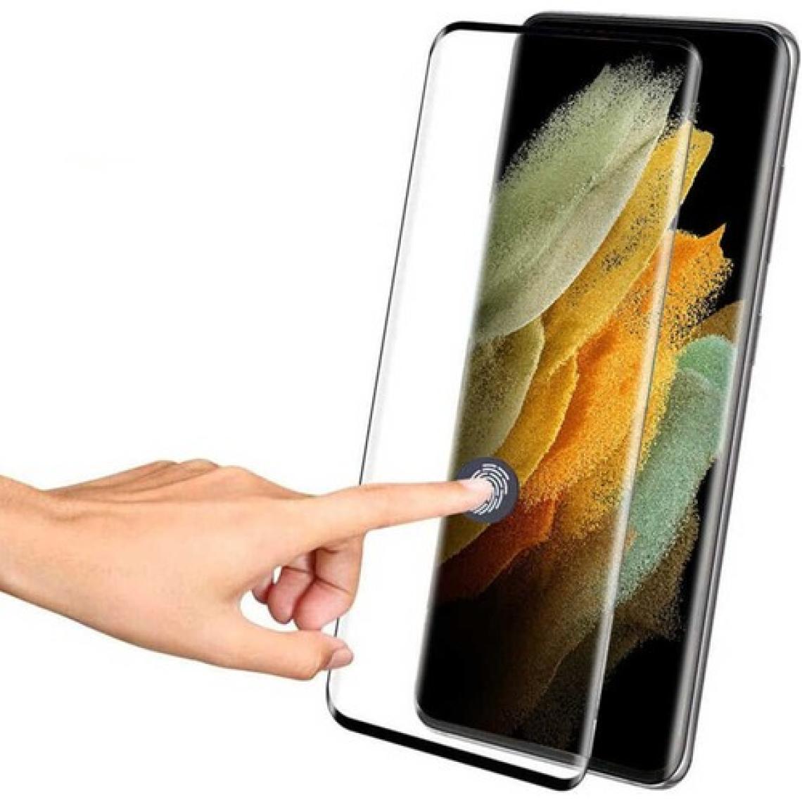 Kny Samsung Galaxy S23 Için Full Kaplayan Parmak Izi Okuyan 5d Cam Ekran Koruyucu