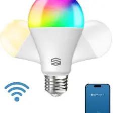 Akıllı RGB LED Ampul Wi-Fi 16M Renk, Uzaktan Kontrol ve Sesli Asistan Uyumlu