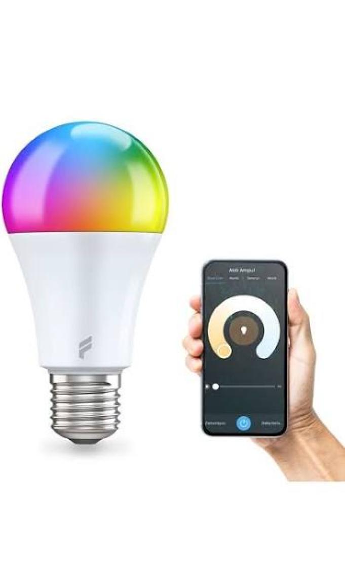Fonri Akıllı Led Ampul 3'lü Set, 9w-titreşimsiz, 16.7 Milyon Renk, Sesli Kontrol, 2 Yıl Garantili