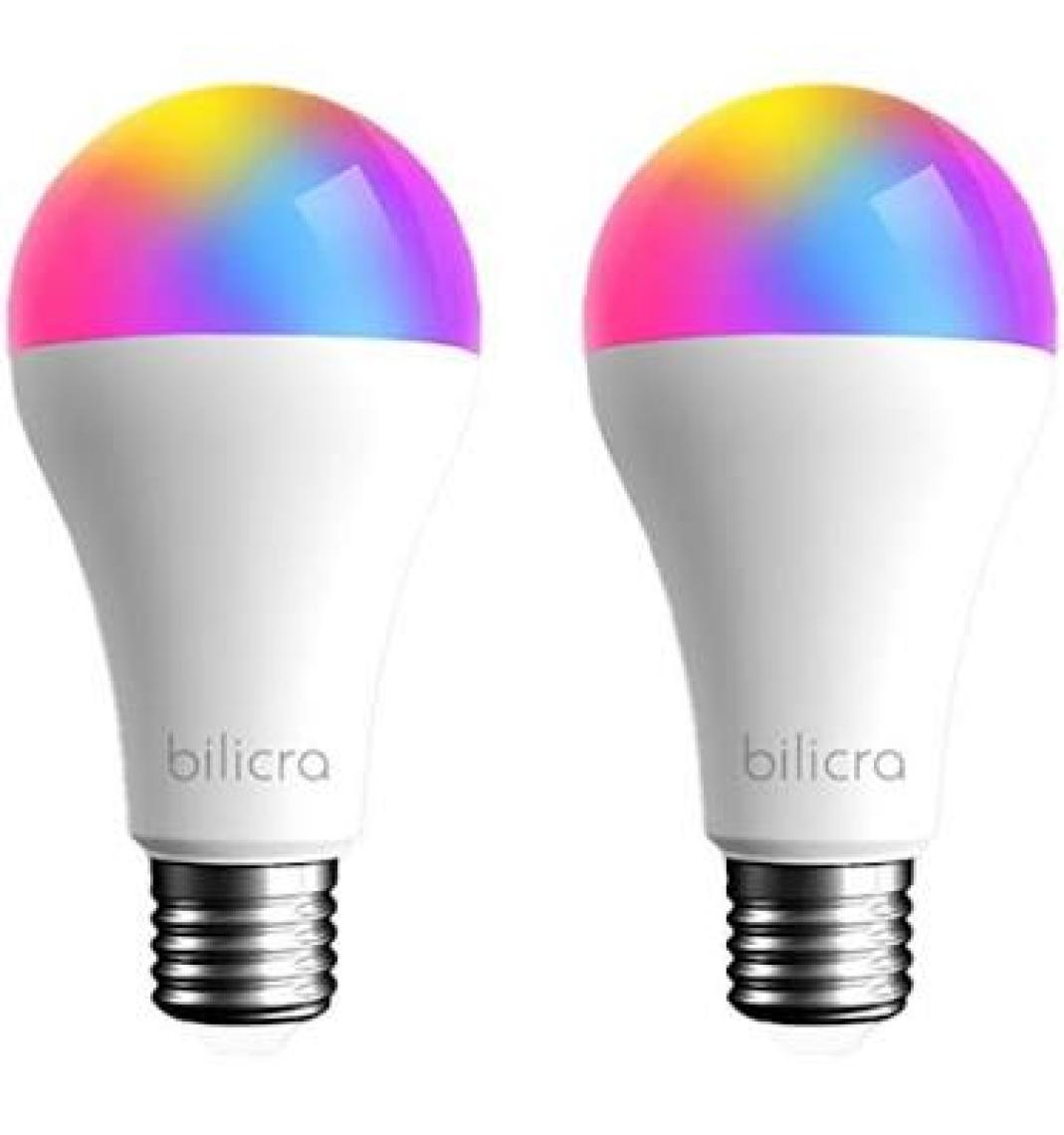 Bilicra Mood Akıllı Ampül - 2'li Set - 16 Milyon Renk Seçeneği & Wifi Üzerinden Kontrol