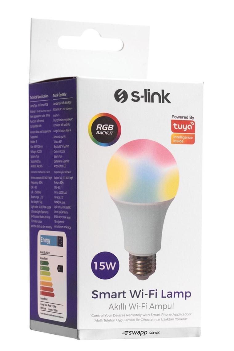 Swapp Sl-rgb15 Akıllı Rgb Led Lamba Ampul 15w 50hz 1200 Lümen Wifi Tuya Destekli