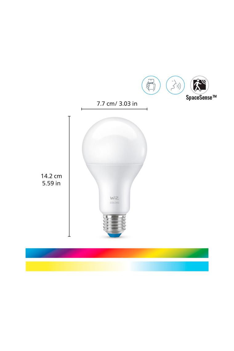 100W Renkli Ambiyans E27 Akıllı Ampul (A67) Matter, Google Home, Alexa Uyumlu