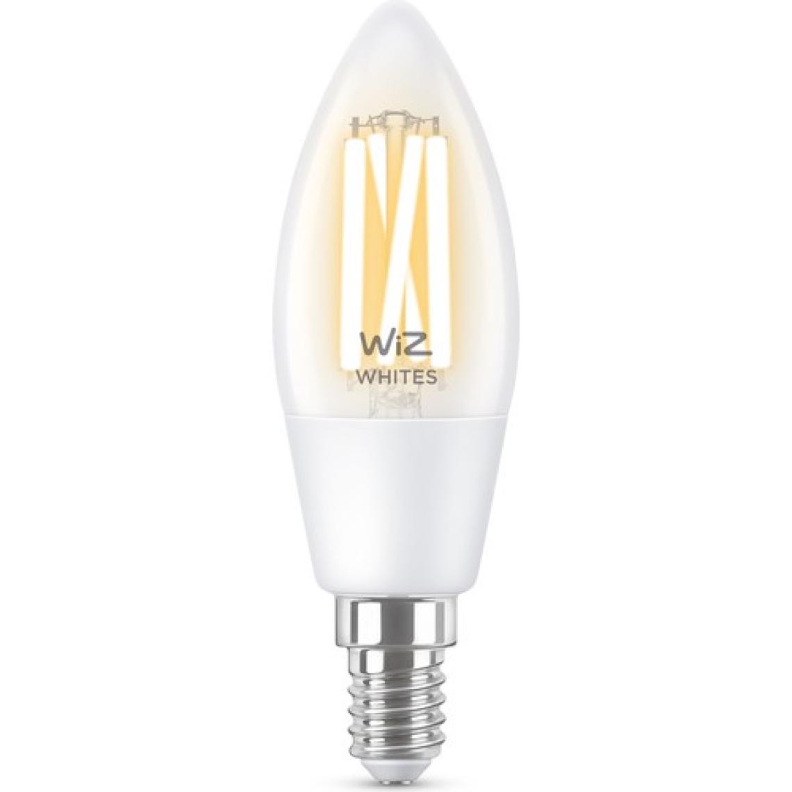 Wiz 40W Sarı-Beyaz Ambiyans E14 Şeffaf Cam Akıllı Filament Ampul (C35)