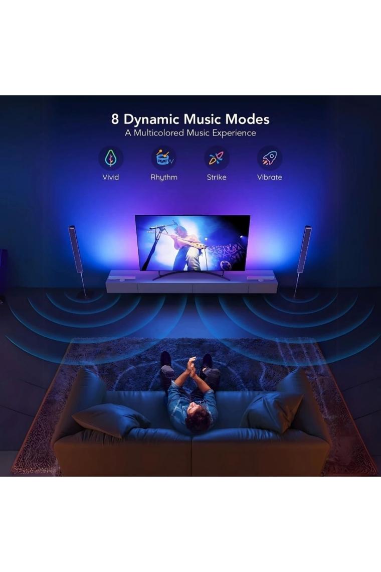 Rgbıc H6046311 Flow Plus Dikey Tv-monitör Yanı Aydınlatma, Alexa, Google Asst. Wifi Bt 2'li