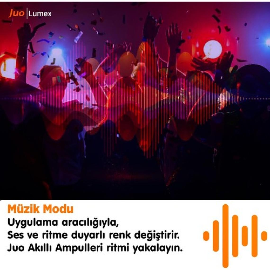 Juo Lumex Akıllı Ampul 11W LED Rgb Wifi & Bluetooth