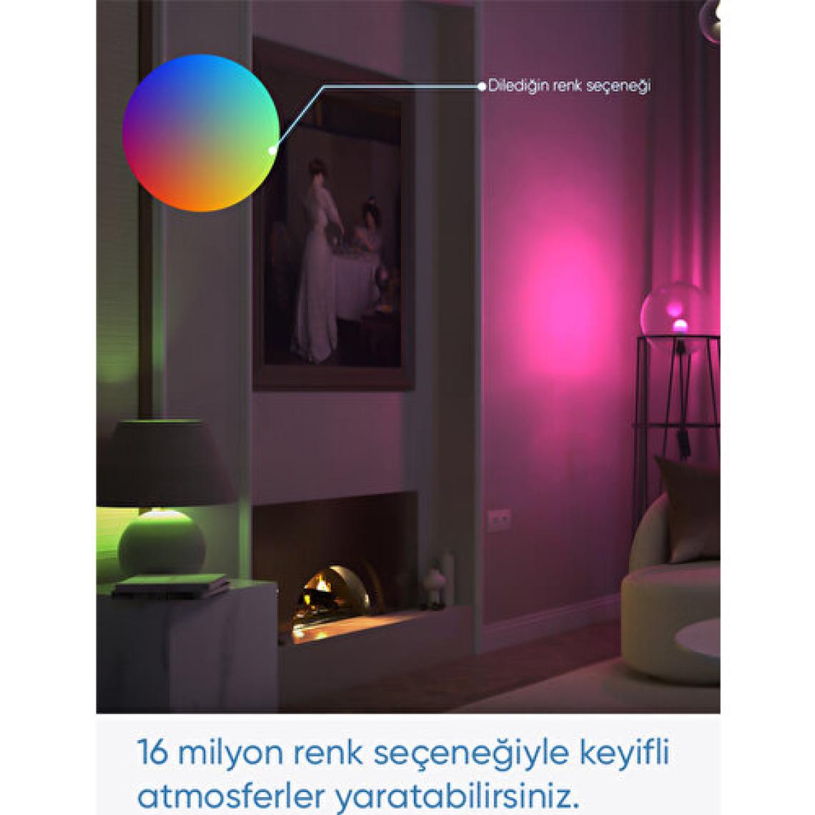 Şımart Türkiye Garantili Akıllı Bluetooth LED Ampul 16 Milyon Renk Seçeneği ile