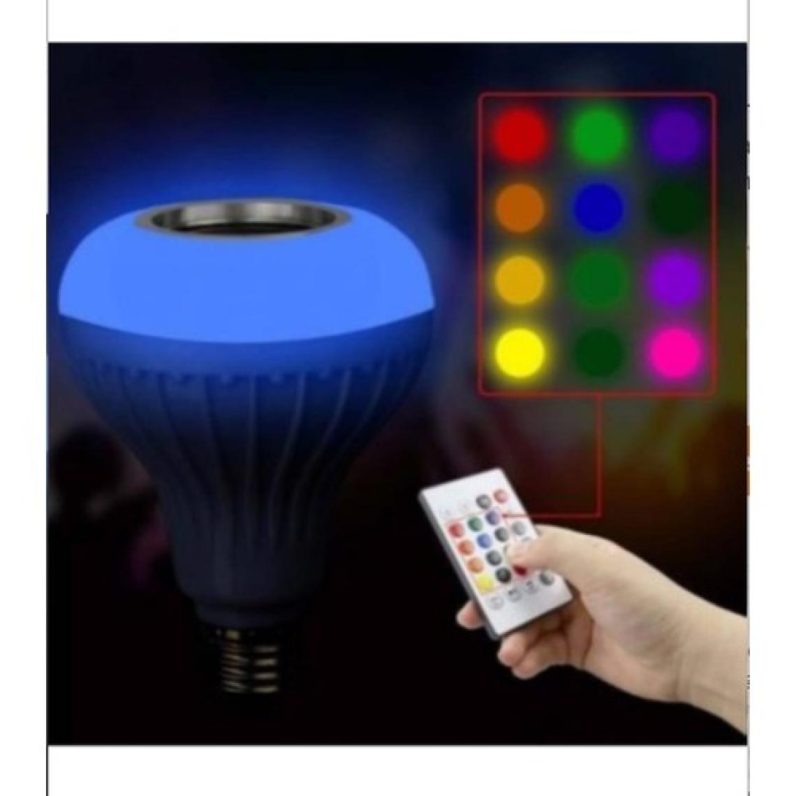 Agb LED Hightek Gece Lambası Bluetooth Hoparlör Rgb Ledli Lamba Kumandalı Mp3 Çalar Ampul