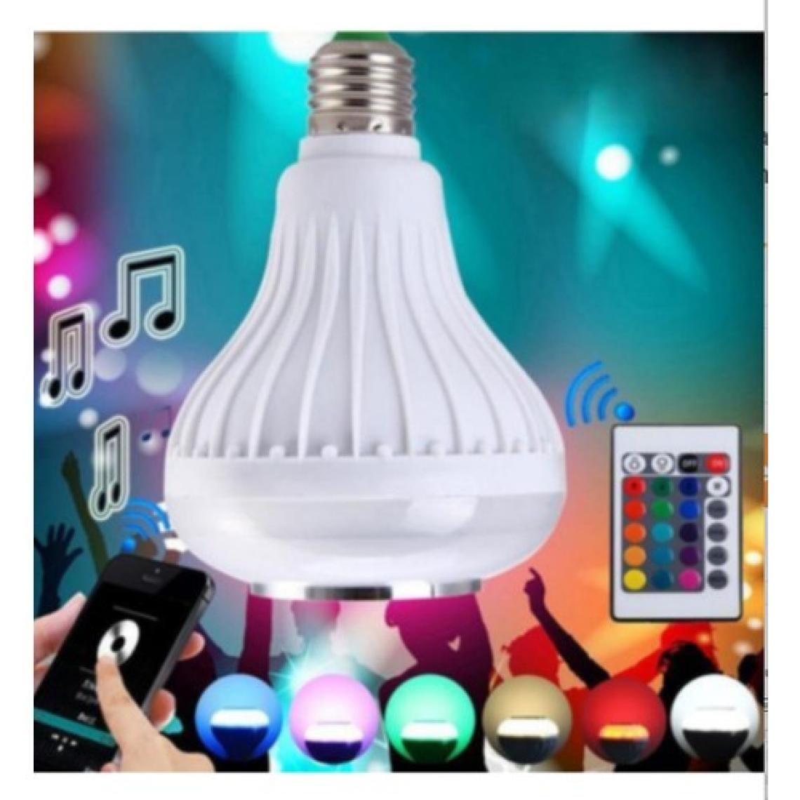 Agb LED Hightek Gece Lambası Bluetooth Hoparlör Rgb Ledli Lamba Kumandalı Mp3 Çalar Ampul