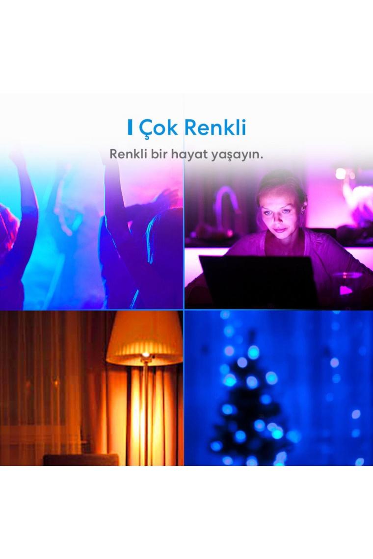 Wi-fi Uzaktan Kontrollü Akıllı Enerji Tasarruflu 810 Lümen Rgb Led Ampul