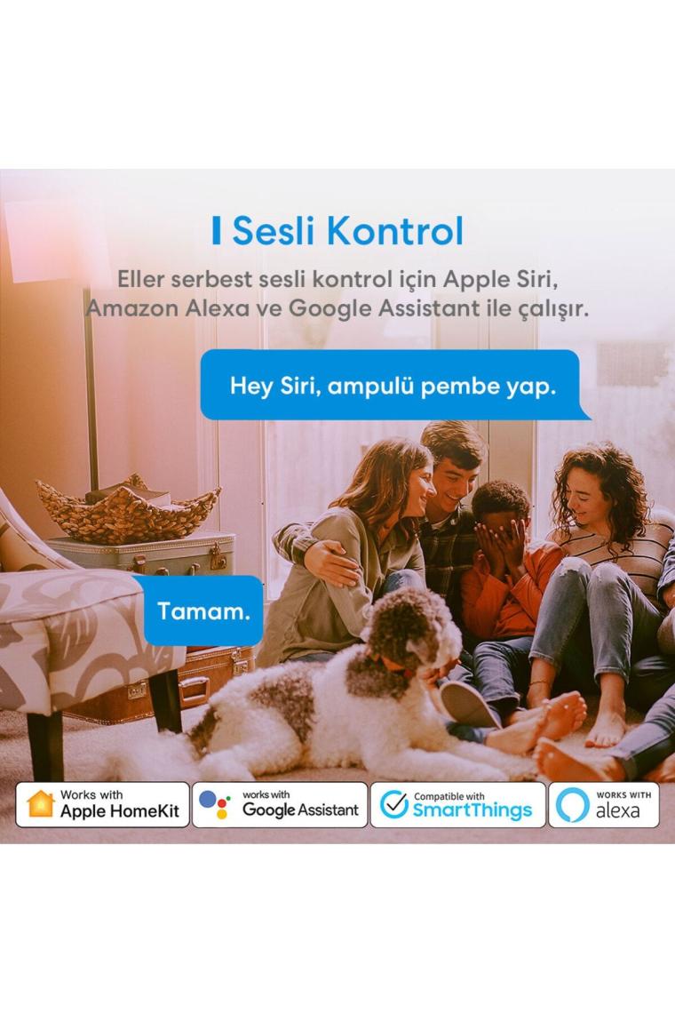 Wi-fi Uzaktan Kontrollü Akıllı Enerji Tasarruflu 810 Lümen Rgb Led Ampul