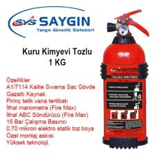 Saygın Yangın Kuru Kimyevi Tozlu Yangın Söndürme Tüpü 1 kg