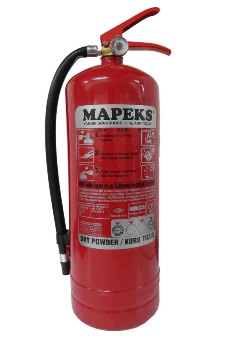 Mapeks Kuru Kimyevi Tozlu 6 kg Yangın Tüpü