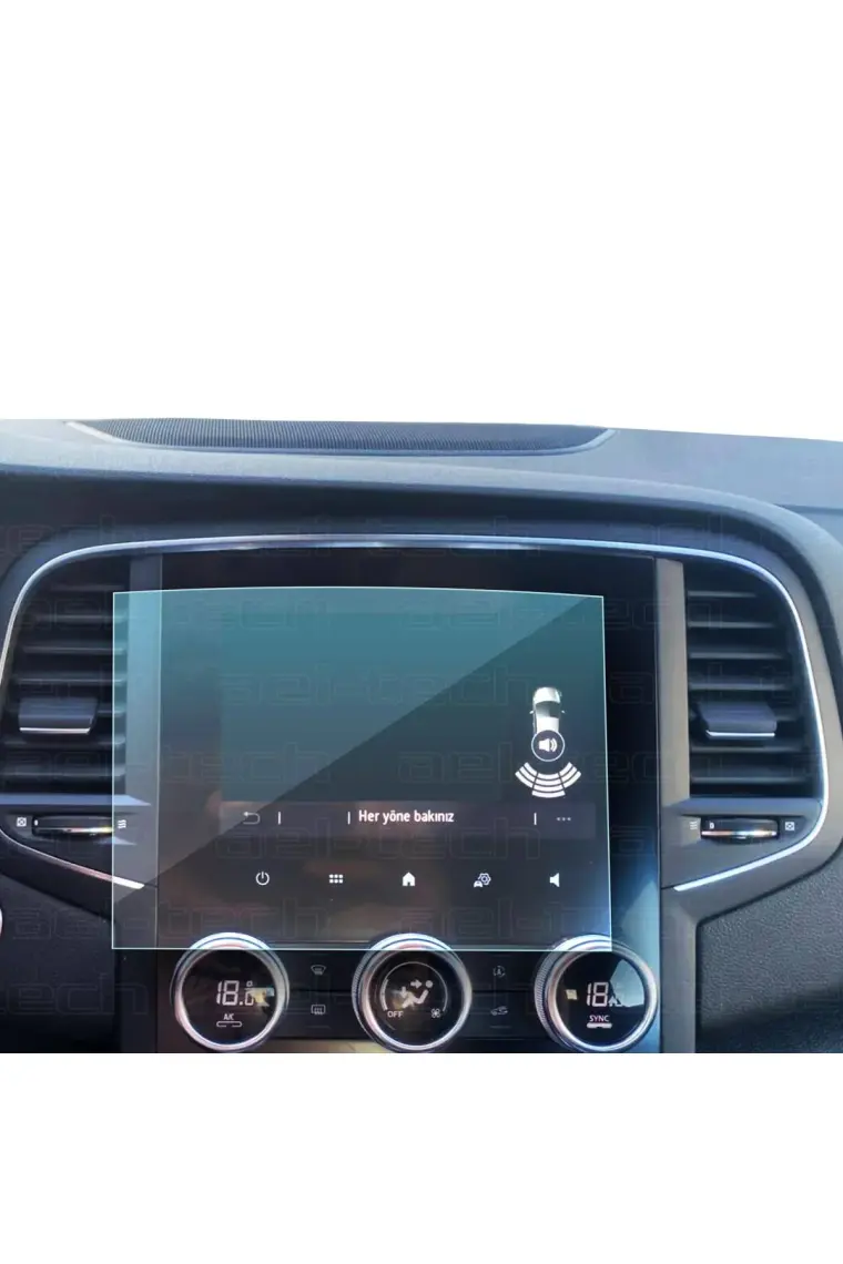 Ael-Tech Renault Megane Touch ve Icon 7 Inç Navigasyon Uyumlu Nano Ekran Koruyucu 2023